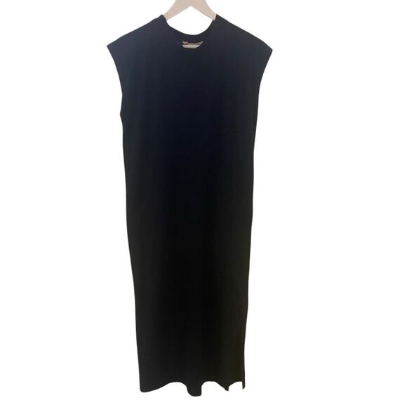 Free People Beach Long Oversized Black Dress – Size Small – Side Slit - Picture 1 of 4